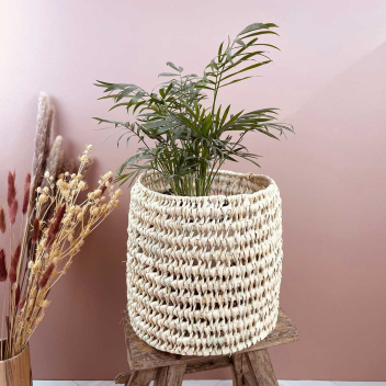 Panier cache-pot en Palmier pour toutes vos plantes ou fleurs
