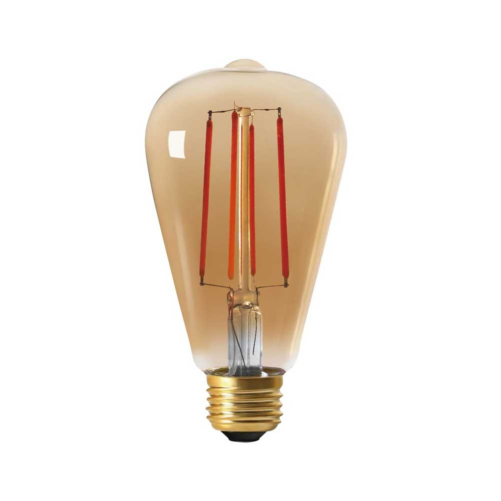 Ampoule LED E27 Rétro vintage Ambrée avec lumière douce