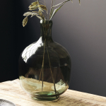 Vase ou dame-Jeanne en verre coloris vert foncé - House Doctor