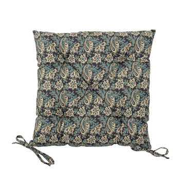 Coussin de chaise Coton motif cachemire bleu - Bloomingville