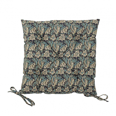 Coussin de chaise Coton motif cachemire bleu - Bloomingville