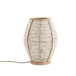 Lampe à poser naturelle en bambou ovale - Madam Stoltz