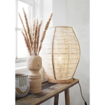 Lampe à poser naturelle en bambou ovale - Madam Stoltz
