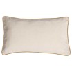 Coussin Rectangle garni 50 x 30 cm coton écru et jute
