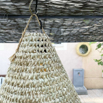 Suspension conique en fibres alfa "Doum" du Maroc tressée
