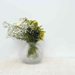 Vase coquillage en verre transparent petit modèle