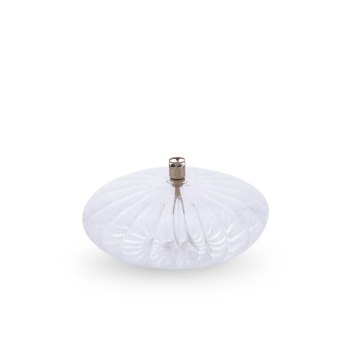 Lampe à huile galet strié - taille L- Peri Glass