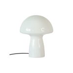 Lampe de chevet en verre effet spirale forme champignon