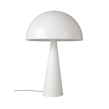 Lampe dôme Paul métal blanc mat Hauteur 50cm