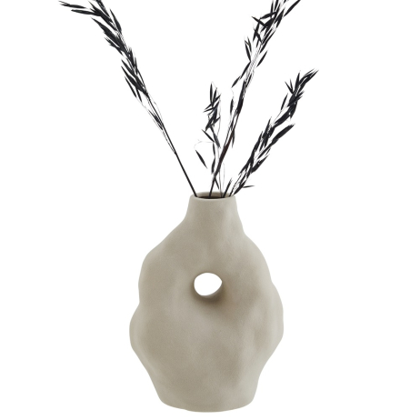 Vase en grès beige forme organique - Madam Stoltz