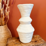 Vase en céramique blanche organique - Opjet Paris