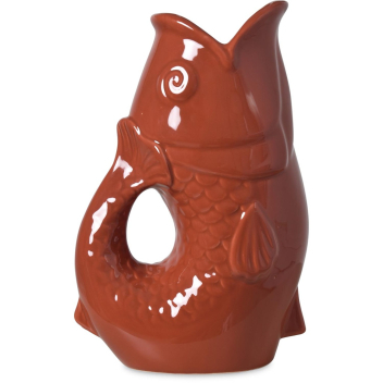 Pichet ou vase poisson terracotta Glouglou