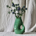 Pichet ou vase poisson vert Glouglou