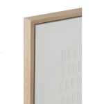 Tableau avec cadre bois clair effet enduit 60*60cm
