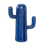 Décoration à poser Cactus bleu majorelle H28cm