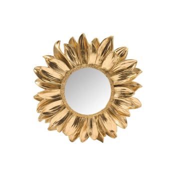 Miroir marguerite Ex-voto doré D17.5cm