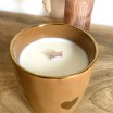 Bougie végétale - Tasse amour ocre - Figue & santal - 65h