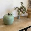 Boîte Pomme avec couvercle coloris vert matcha