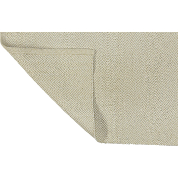 Tapis en coton recyclé Beige - Blanc Liv Interior - 2 tailles dispo
