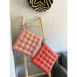 Coussin ou galette de chaise en Percale Coton coloris Orangé