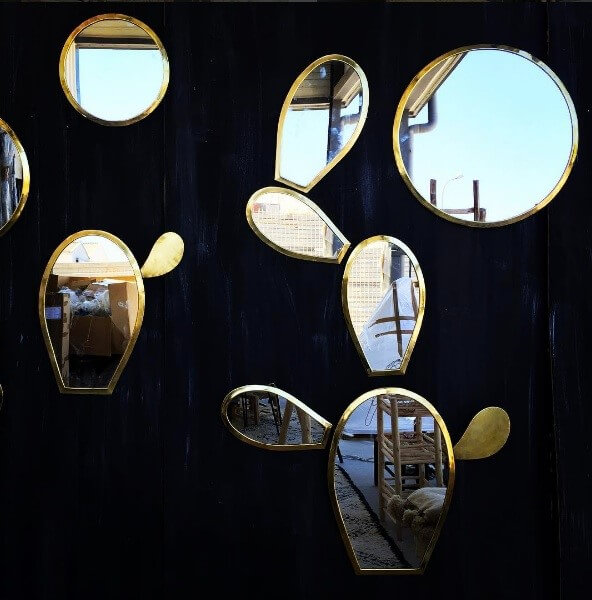miroirs metal typiques marocains